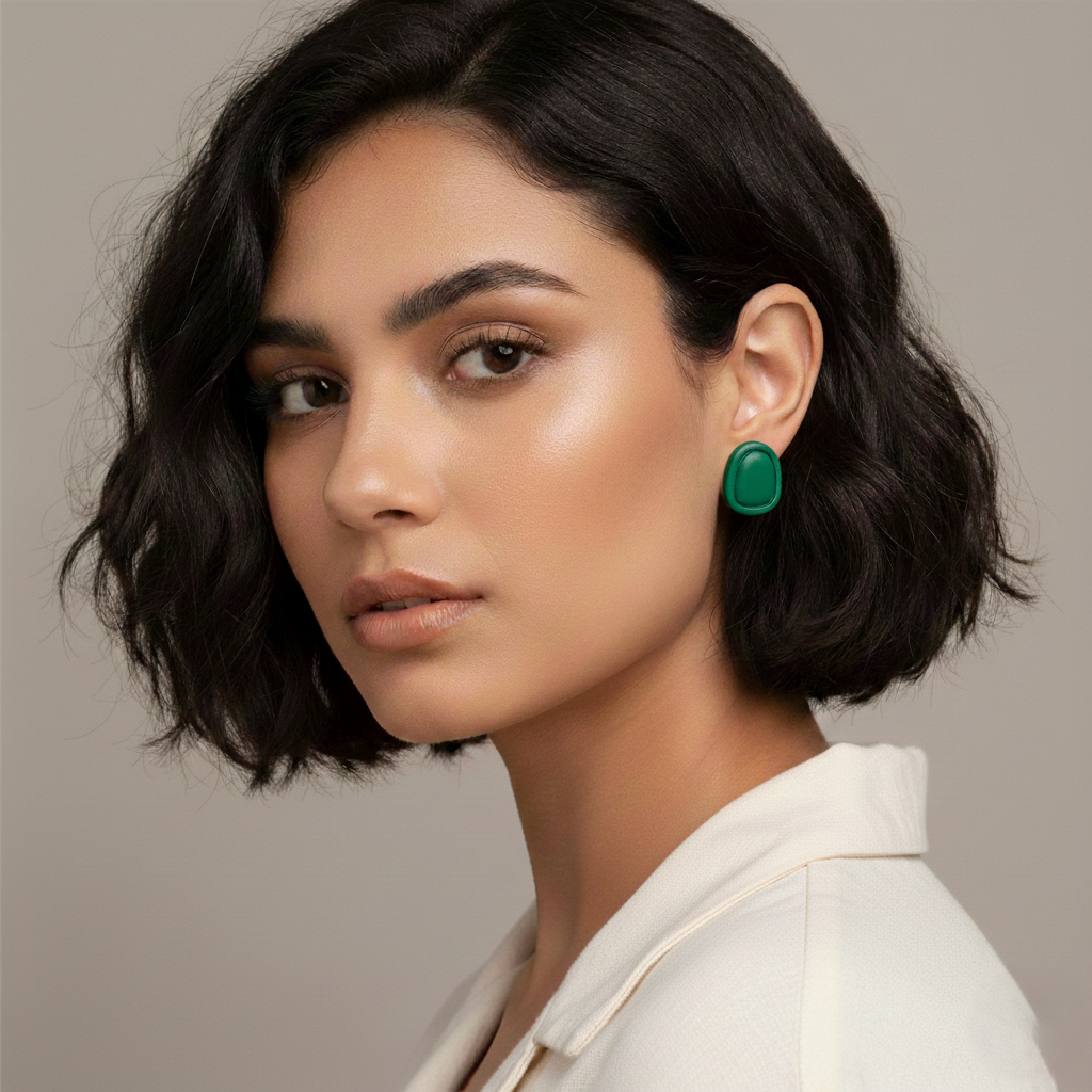 Lightweight handmade clay earrings for women Pakistan